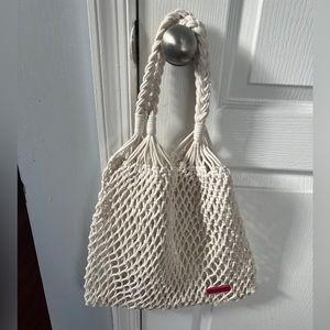 Lancome ECRU CROCHET BAG